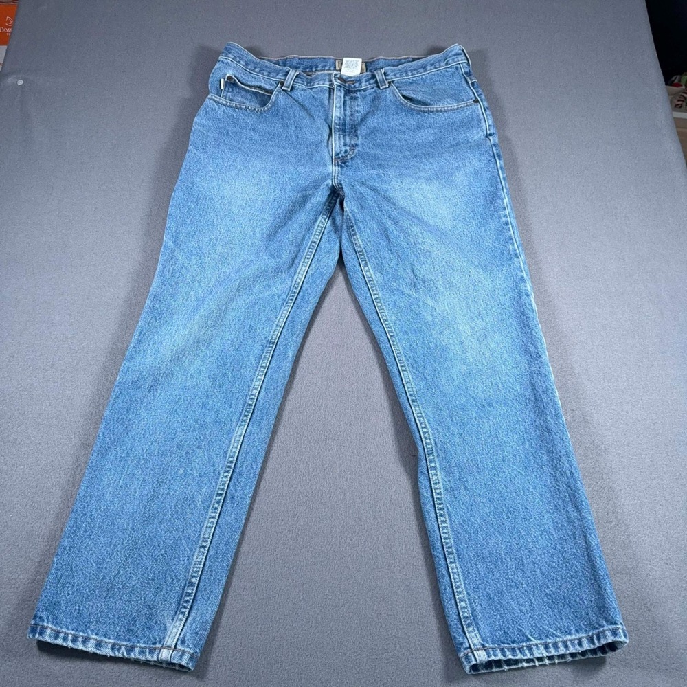 LL Bean Mens 36x29 Blue Jeans Classic Fit Double L Straight Leg Med. Wash Denim